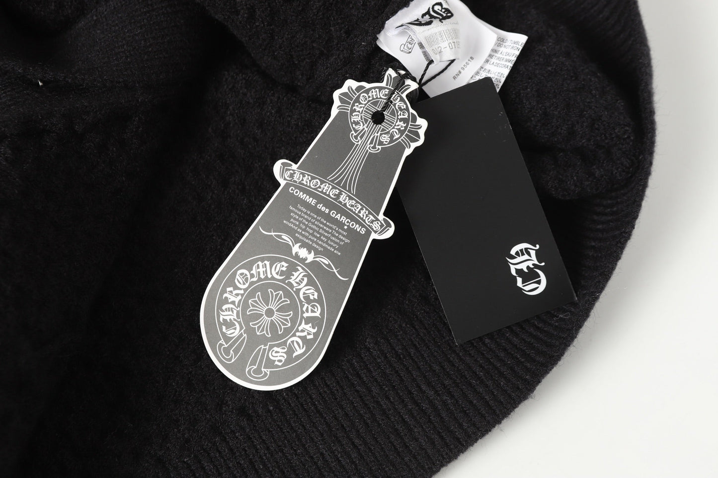 Chrome Hearts Embroidered Knit Cardigan - Black Grey Streetwear Jacket