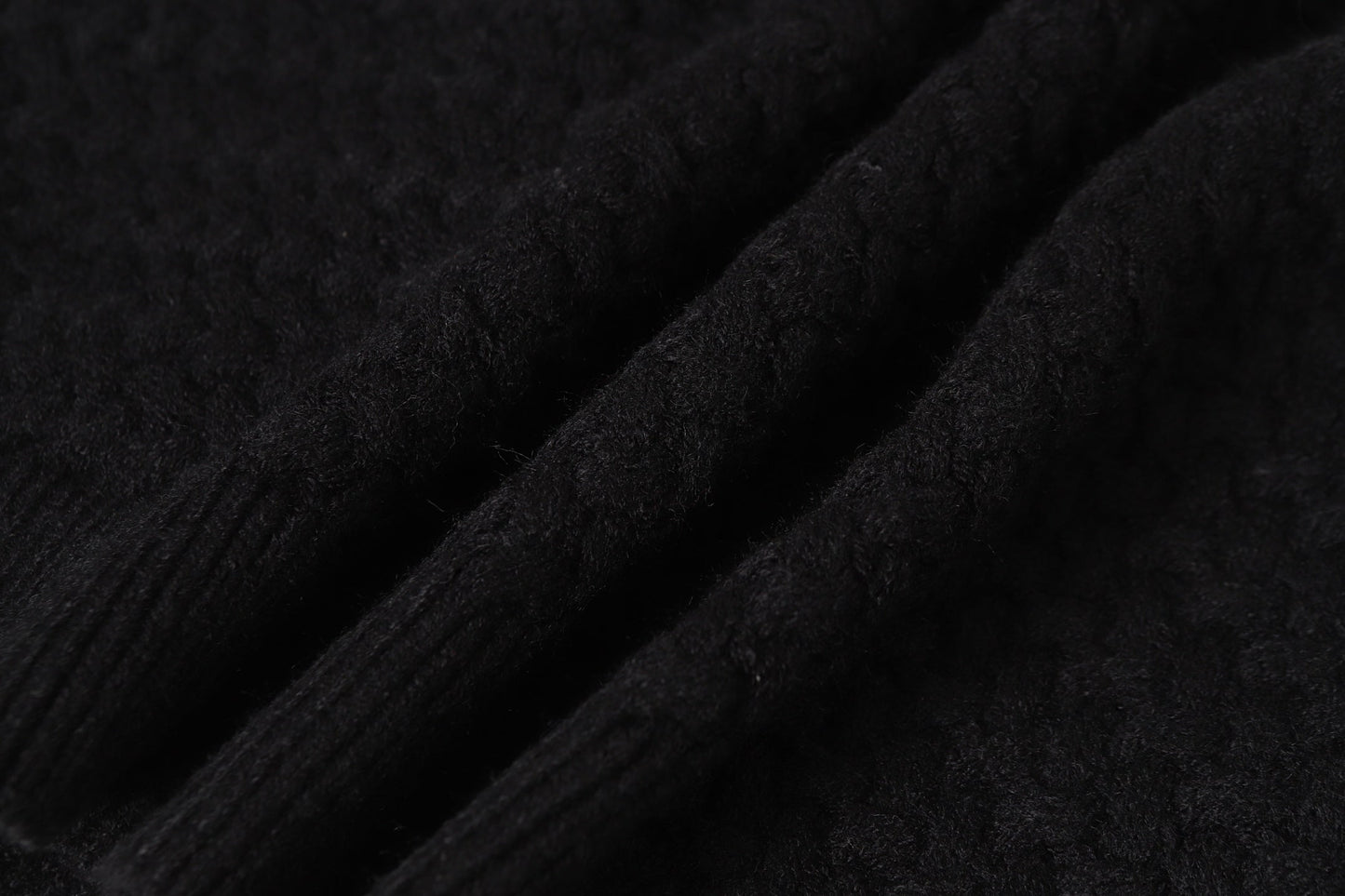 Chrome Hearts Embroidered Knit Cardigan - Black Grey Streetwear Jacket