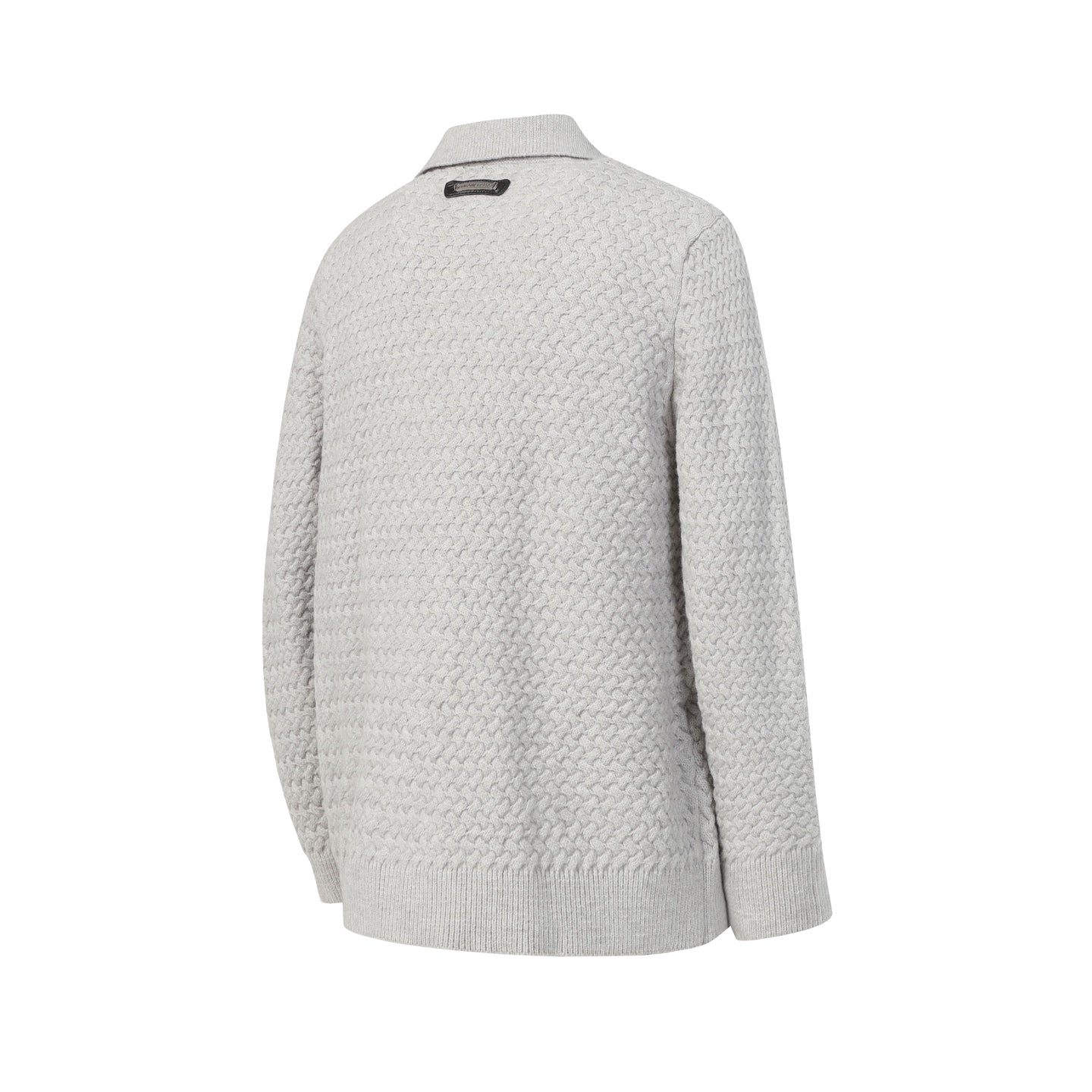 Chrome Hearts Embroidered Knit Cardigan - Black Grey Streetwear Jacket