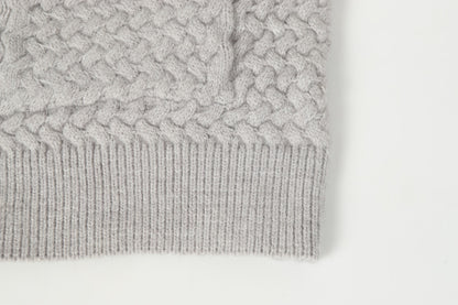 Chrome Hearts Embroidered Knit Cardigan - Black Grey Streetwear Jacket