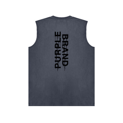 PURPLE-Purple  Sleeveless T-Shirt  BPUR110#