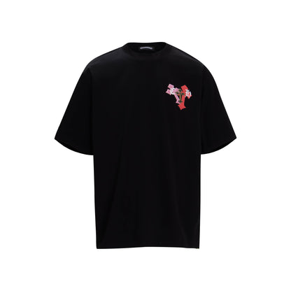 Chrome Hearts Puffy Rainbow Cross T-Shirt 6024