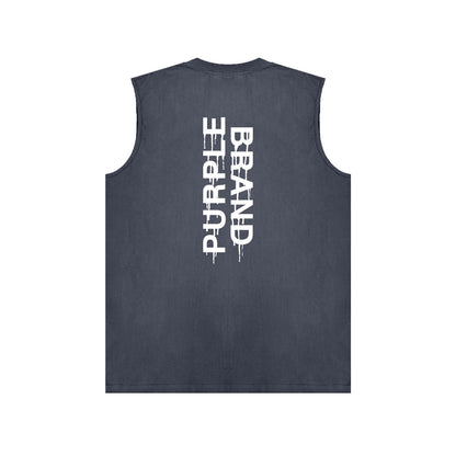 PURPLE-Purple  Sleeveless T-Shirt  BPUR110#