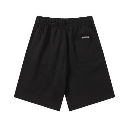 Chrome Hearts Cemetery Leather Cross Patch Paper Jam Shorts