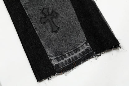 Chrome Hearts Gallery Dept Cross Patch Flare Denim Jeans
