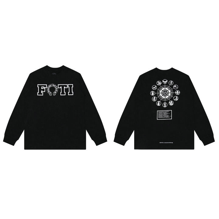CH-Chrome Hearts Men's Long-Sleeve T-shirt Sweatshirt K8007