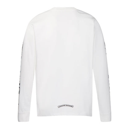 Chrome Hearts Letter Neck Floral Long Sleeve T-Shirt 9011