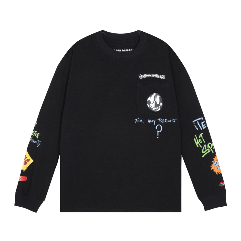 CH-Chrome Hearts Men's Long-Sleeve T-shirt Sweatshirt K8010