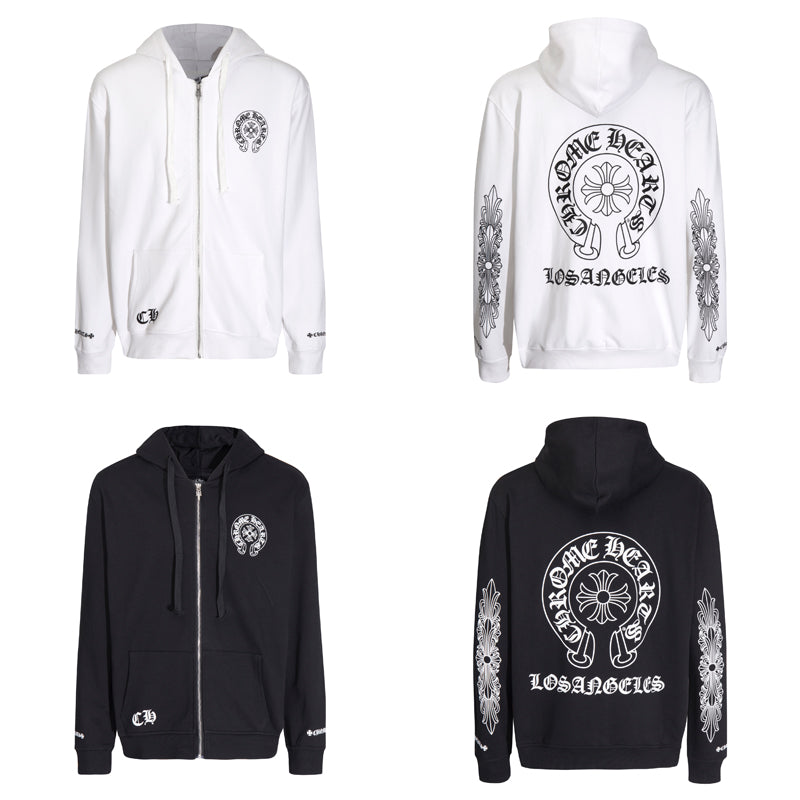 Chrome Hearts Los Angeles Exclusive Horseshoe Zip Up Hoodie 5009
