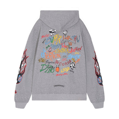 Chrome Hearts Matty Boy Flame Floral Sleeves Hoodie 7013