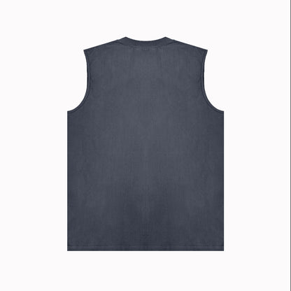 PURPLE-Purple Sleeveless T-Shirt  BPUR086#
