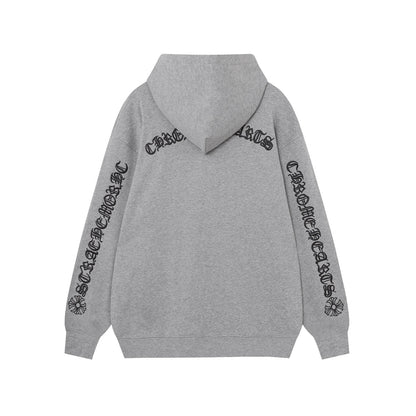 Chrome Hearts Script Logo Classic Zip Up Hoodie 9811