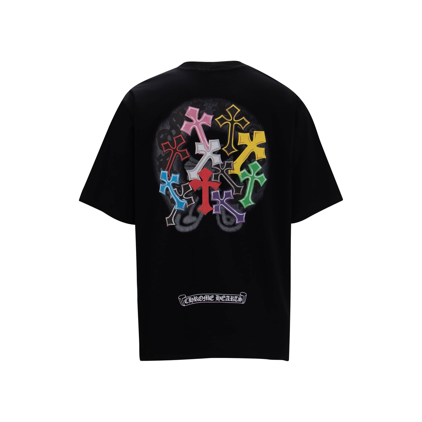 Chrome Hearts Puffy Rainbow Cross T-Shirt 6024