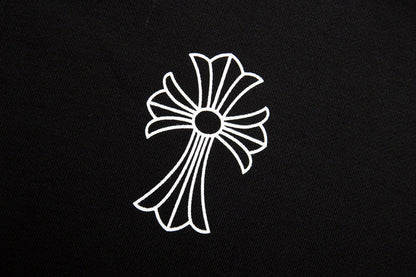 Chrome Hearts Letter Printed Long Cross Flower Arm Zipper Sweatshirt 5007