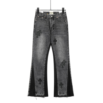 Chrome Hearts Gallery Dept Cross Patch Flare Denim Jeans