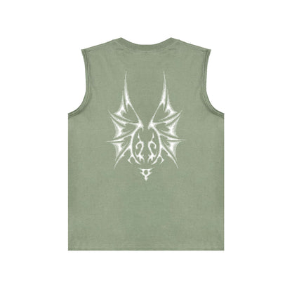 PURPLE-Purple Sleeveless T-Shirt  BPUR116#