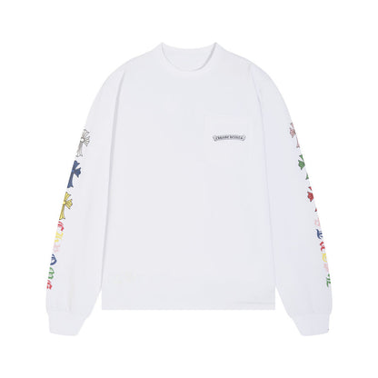 CH-Chrome Hearts Men's Long-Sleeve T-shirt Sweatshirt K8015