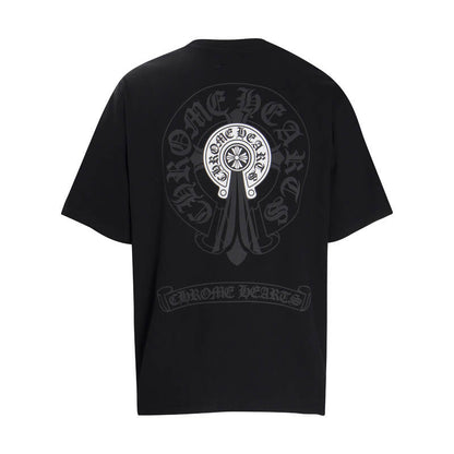 Chrome Hearts Double Exposure Horse Hoof Cross T-Shirt 6006
