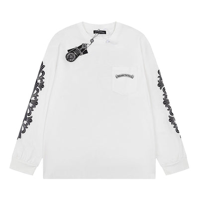 CH-Chrome Hearts Men's Long-Sleeve T-shirt Sweatshirt 8800